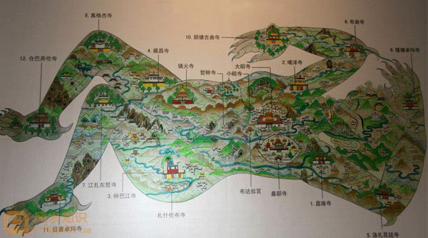 文成公主布局西藏地理风水